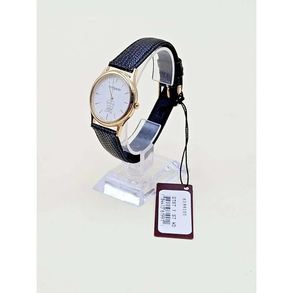 Wittnauer JV8072 Men's Dress Watch MasterCard Premier Colonial Swiss Quartz NWT